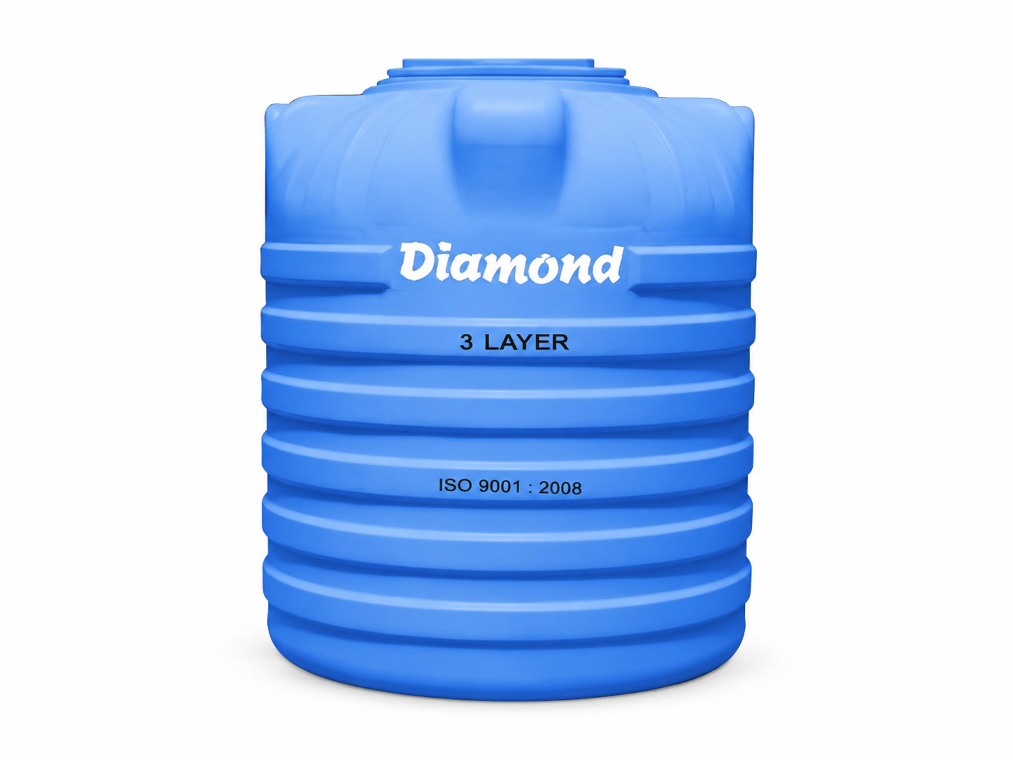 Diamond 3-Layer Tank — Blue