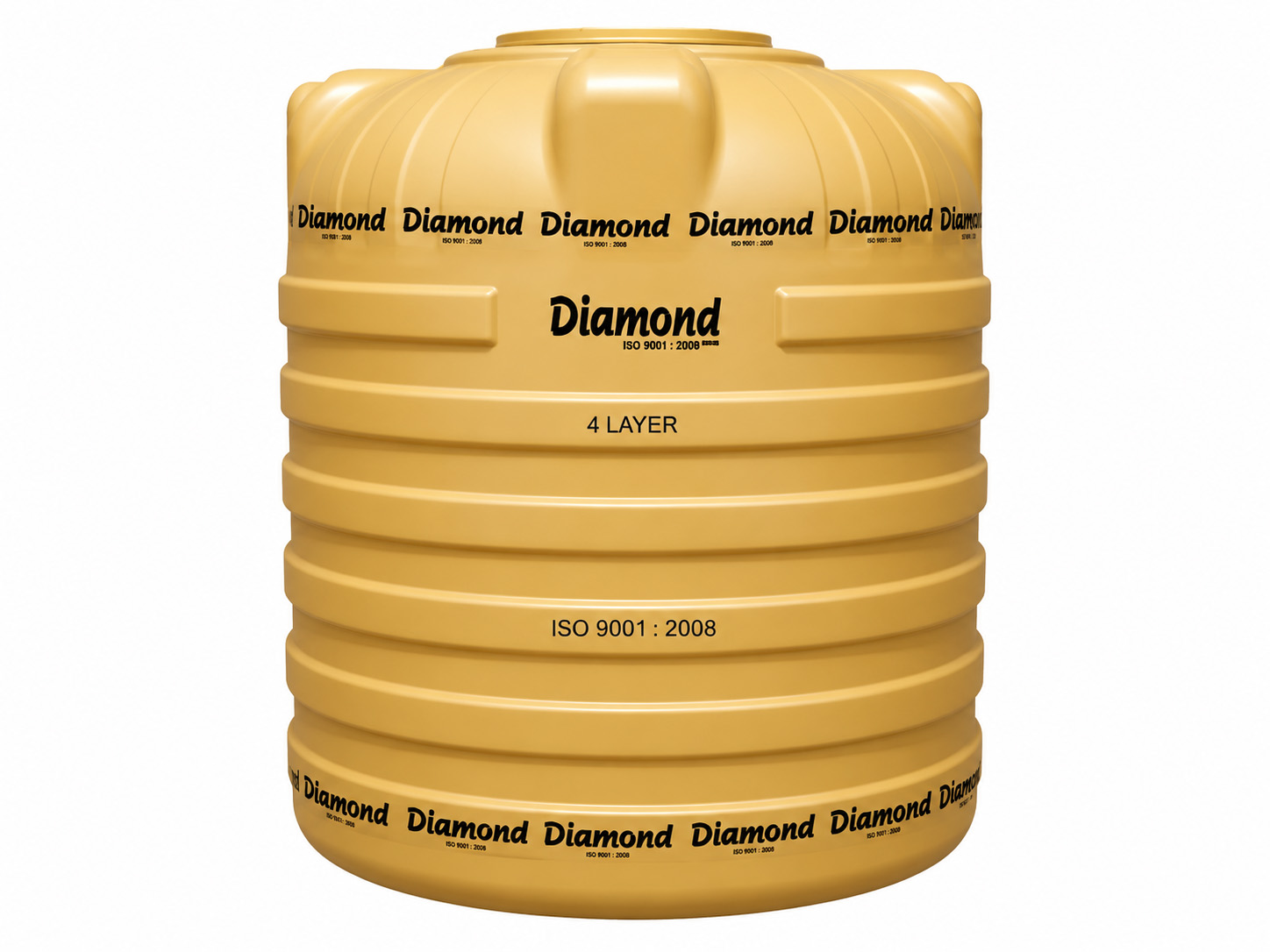 Diamond 4-Layer Tank — Gold